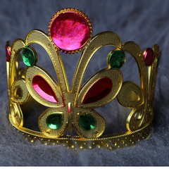 Gold butterfly crown