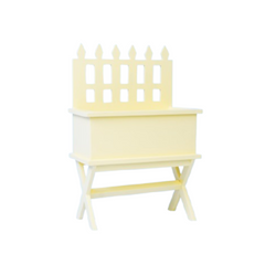 baby and toddler photoshoot flower table with fence prop