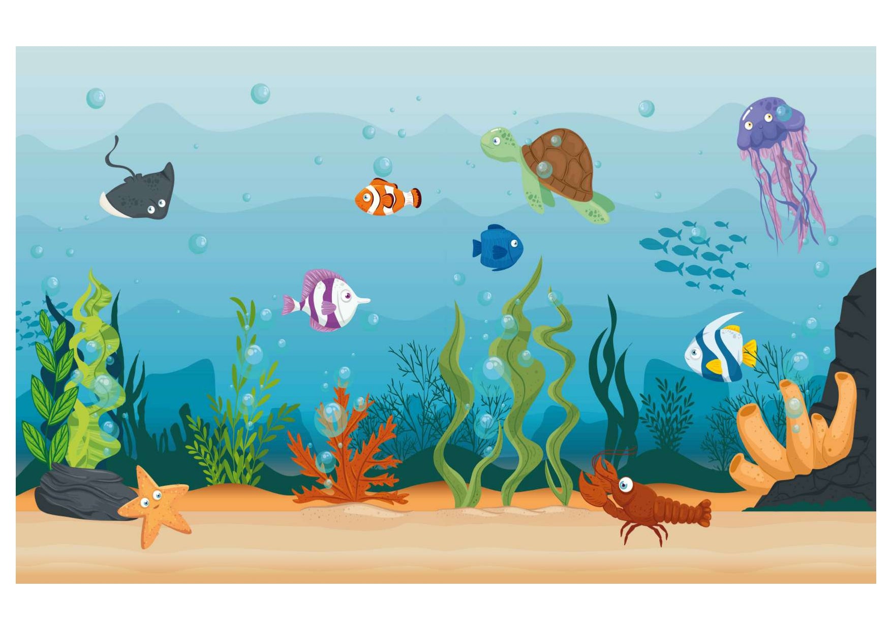 Under Water Sea Backdrop