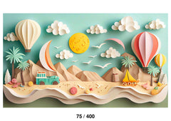 Origami Beach Backdrop