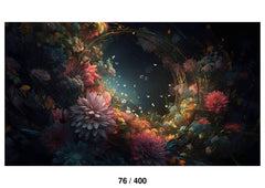 Glowing Flower Backdrop