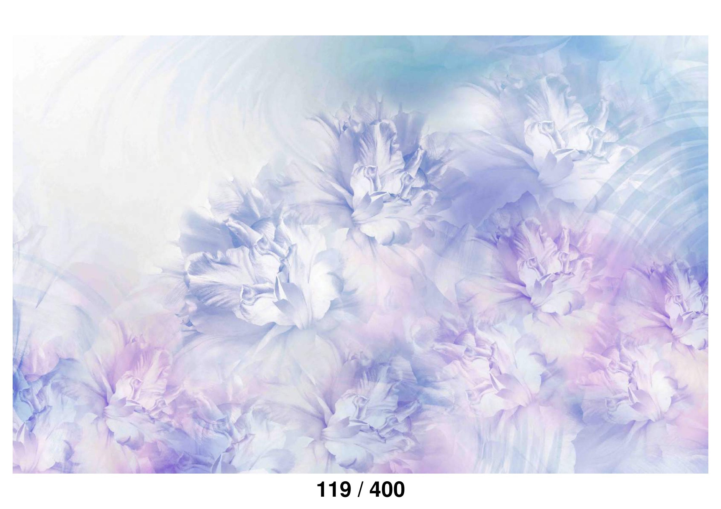 Vintage Flower Blue with Violet Backdrop