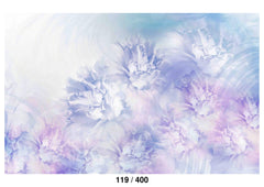 Vintage Flower Blue with Violet Backdrop