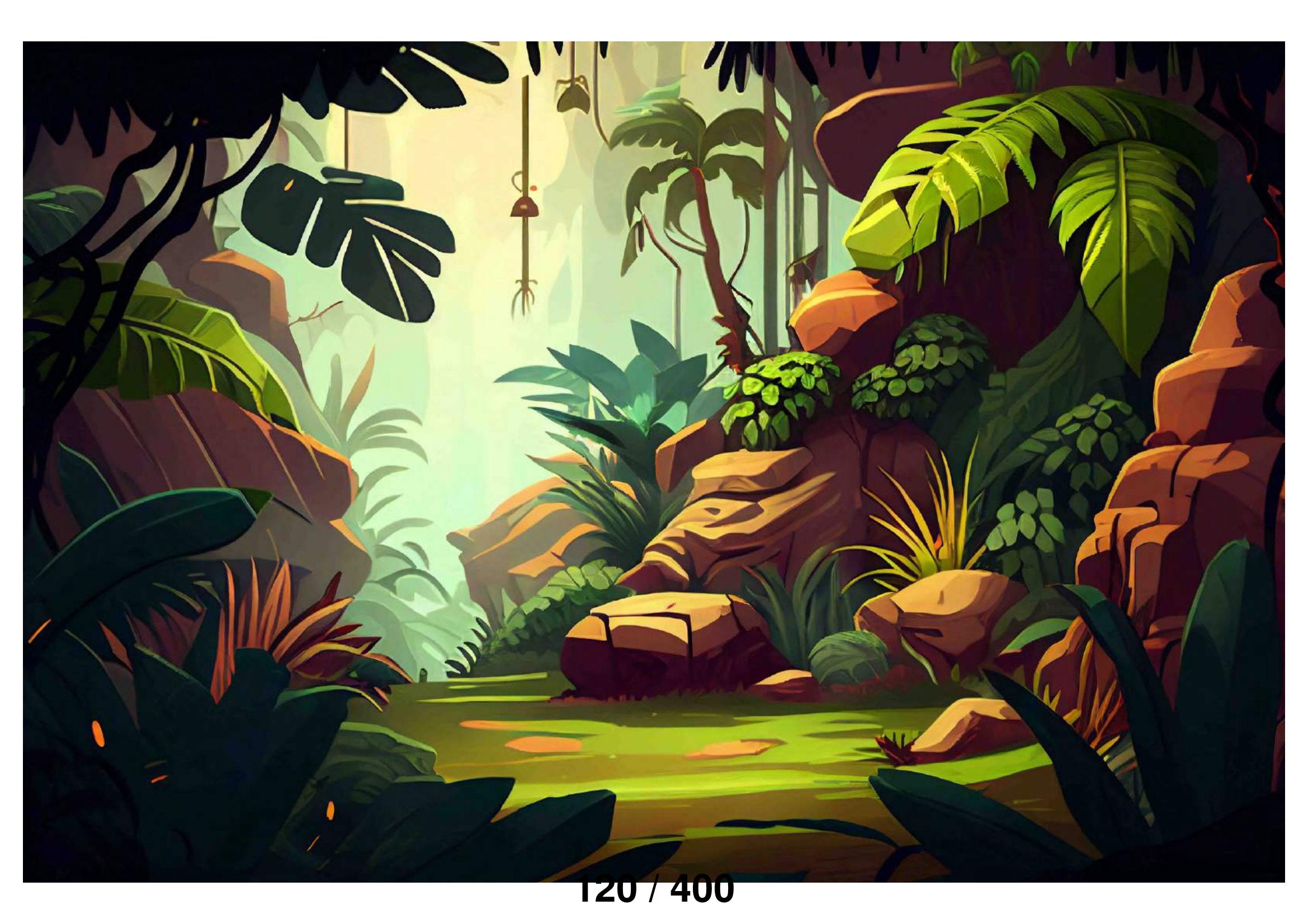 Forest Stone Backdrop