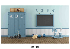 Retro child Playroom Backdrop