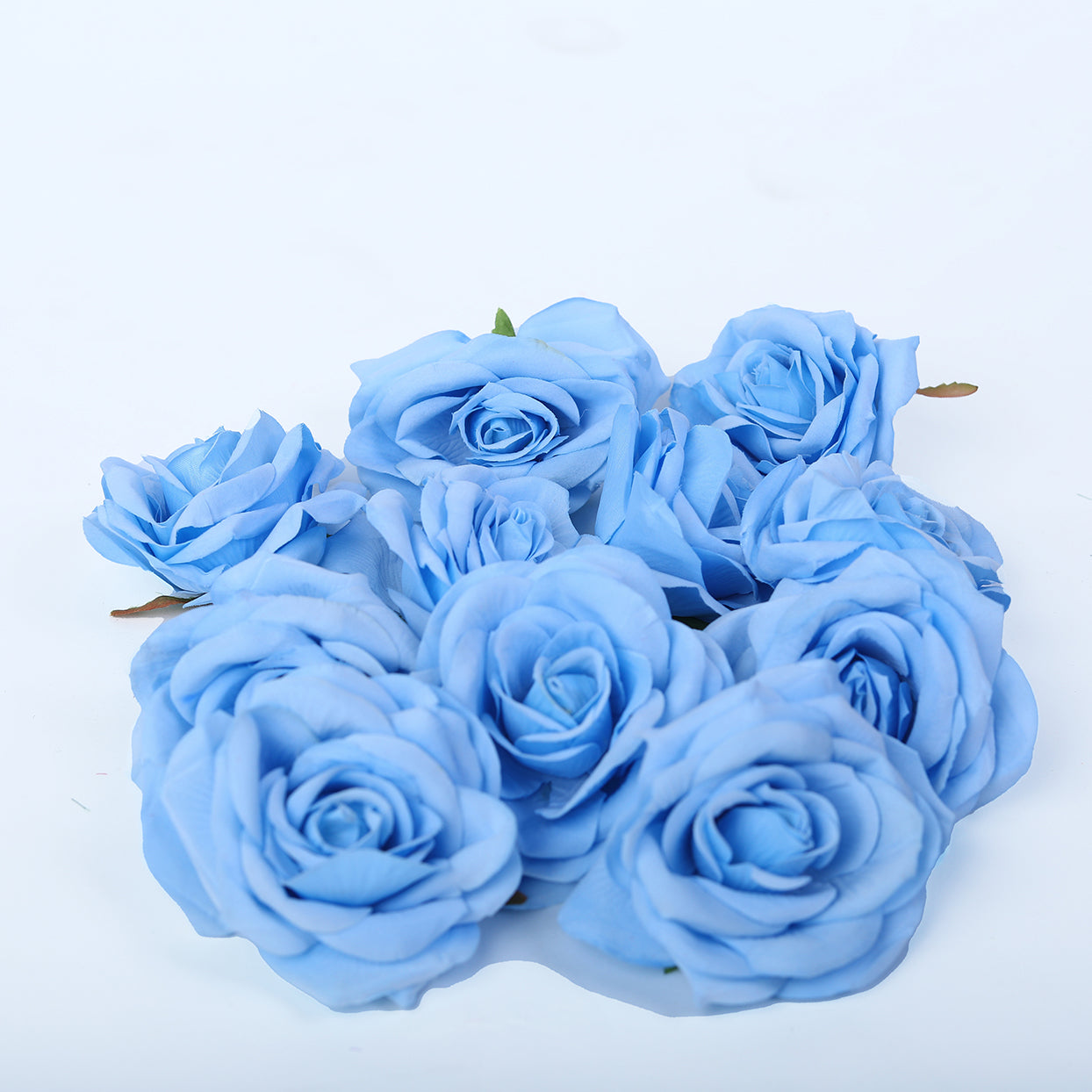 Artificial flower blue rose single piece