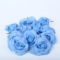 Artificial flower blue rose single piece