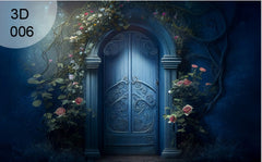 Blue Creeper Flower Backdrop