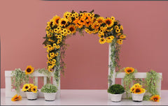 Sunflower Garland Backdrop