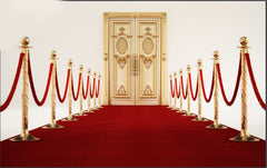 Golden Entrance With Door-Fabric Backdrop