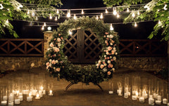 Dream Catcher With Candle Light Backdrop-Fabric Backdrop