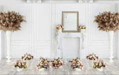 Royal White Room Backdrop-Fabric Backdrop