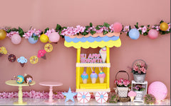 Ice-Cream Shop Backdrop