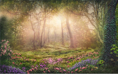 Flower Forest Backdrop