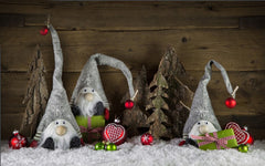 Christmas Cap Theme-Fabric Backdrop