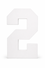 Number 2 Wooden Milestone Prop