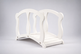 white wooden baby photoshoot bridge prop