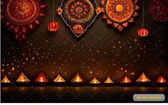 Diwali Wall Rangoli babyphotoshoot Backdrop