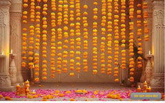 Flower Strings babyphotoshoot Backdrop