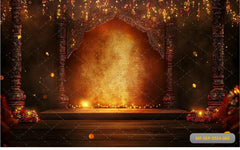 Pillar Diwali Light Set babyphotoshoot backdrop