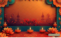 Lotus Lantern Set babyphotoshoot Backdrop