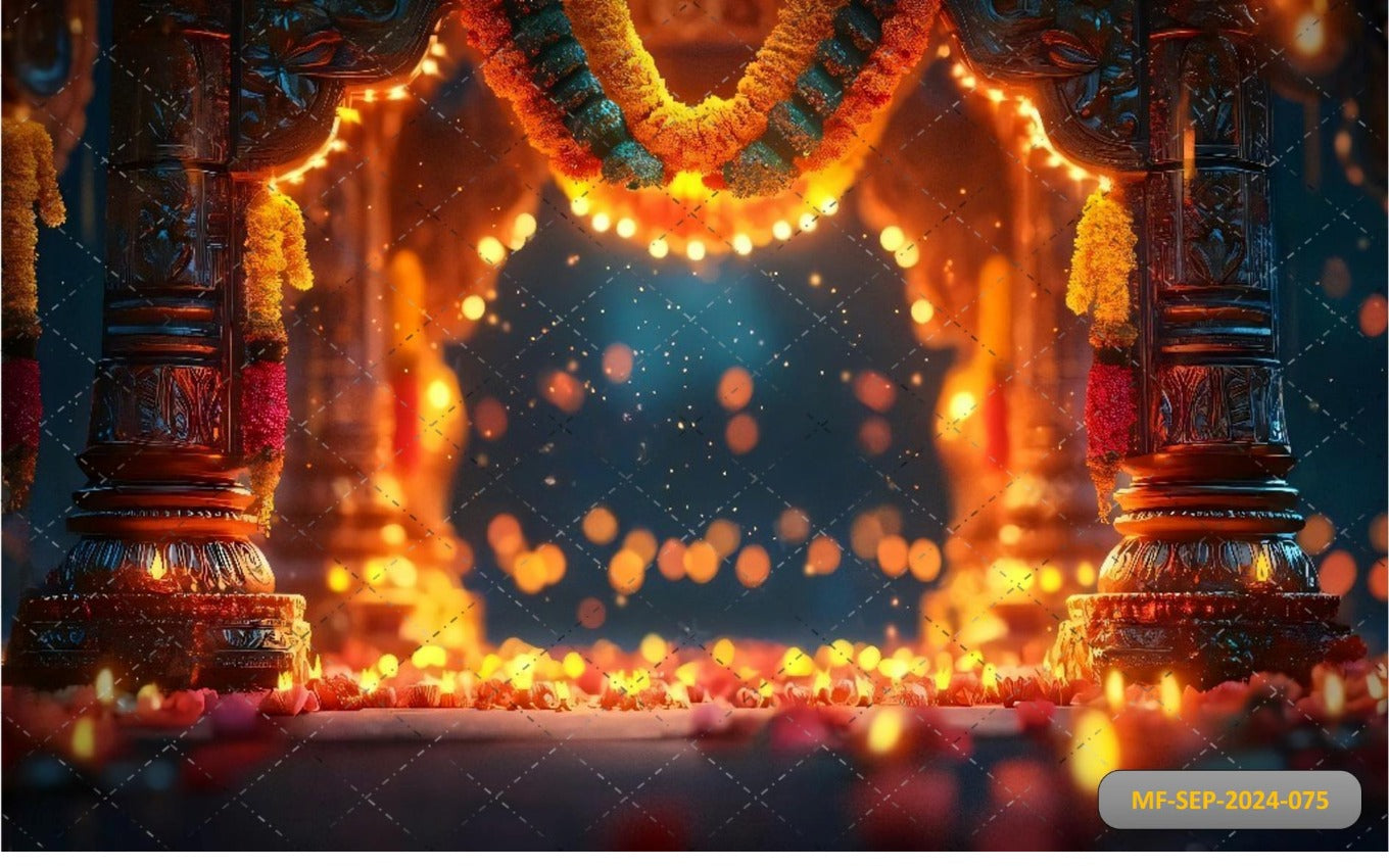 Pillar with Bokeh Light babyphoroshoot Backdrop