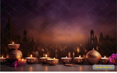 Candel With Dual Color babyphotoshoot Backdrop