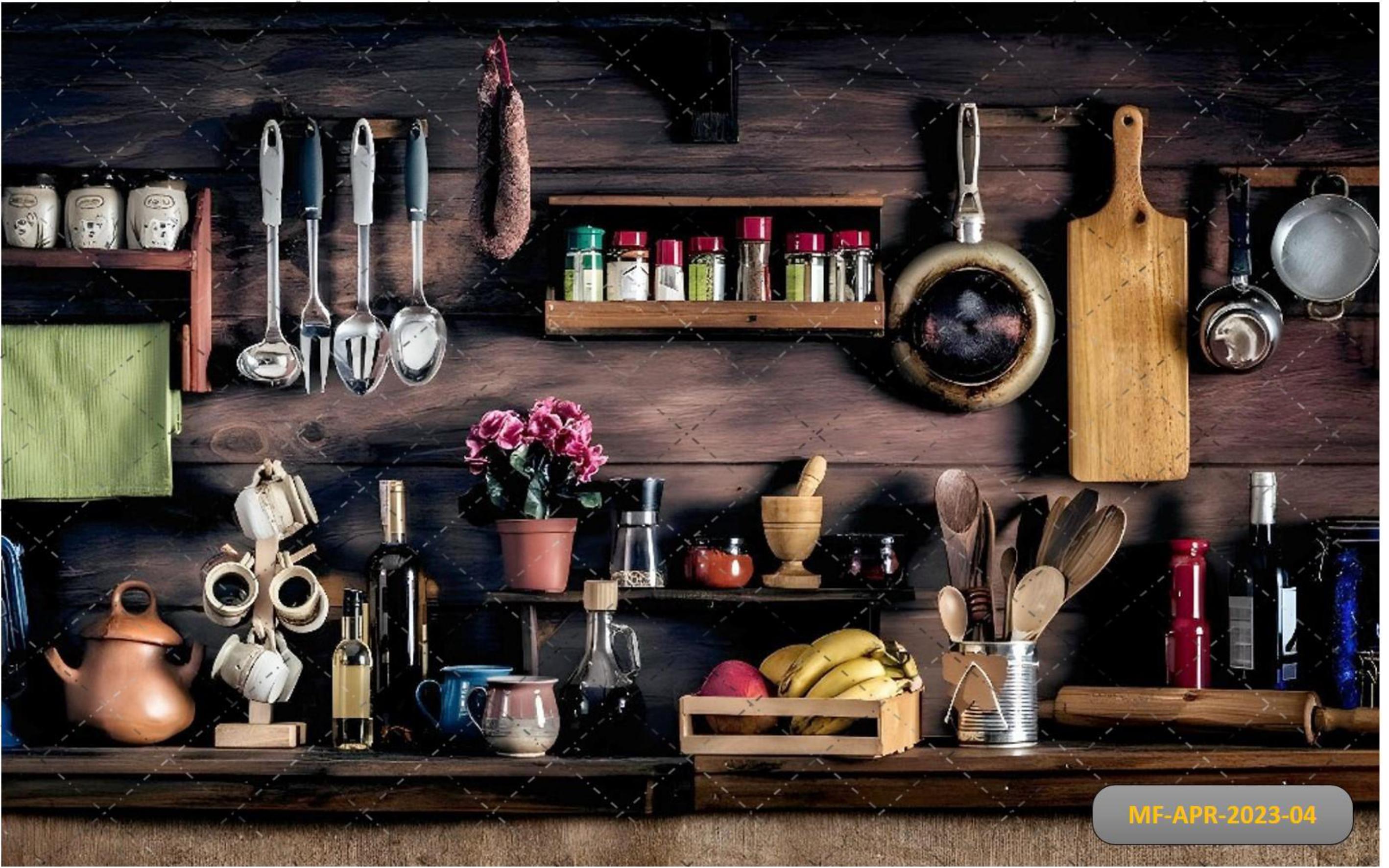 Kitchen Utensils babyphotoshoot backdrop