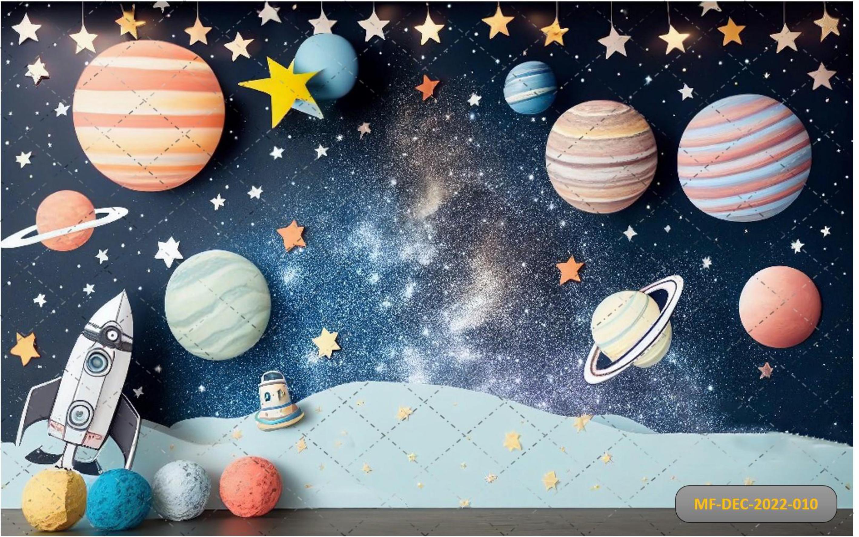 Astronaut Plants babyphotoshoot Backdrop