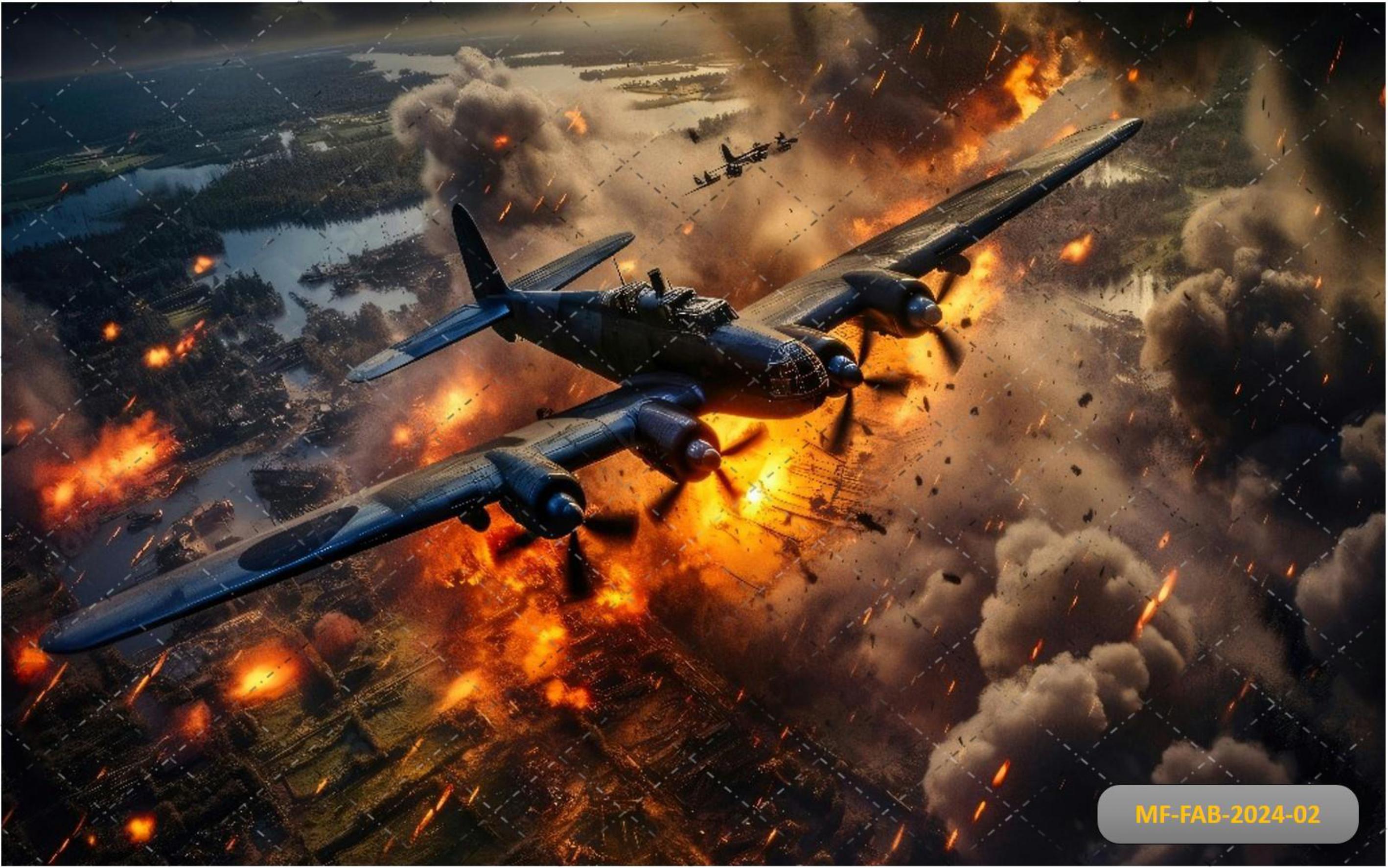 Bombing Flight babyphotoshoot Backdrop