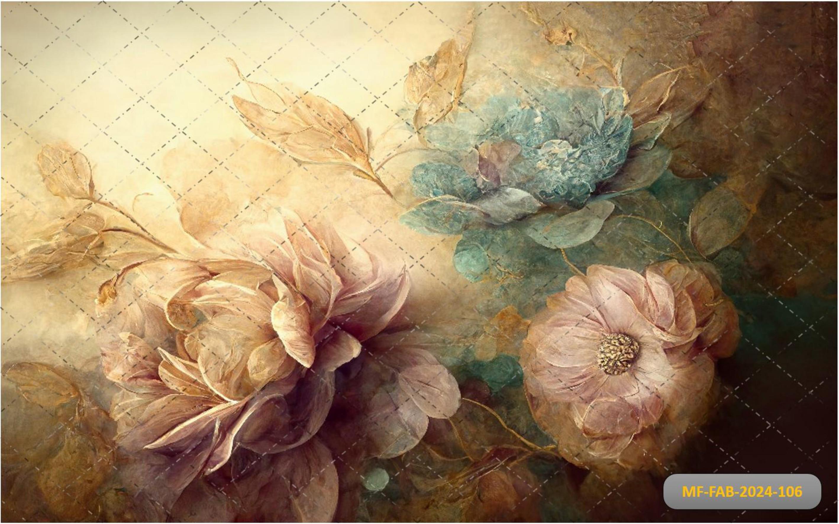 Painting Flower babyphotoshoot Backdrop