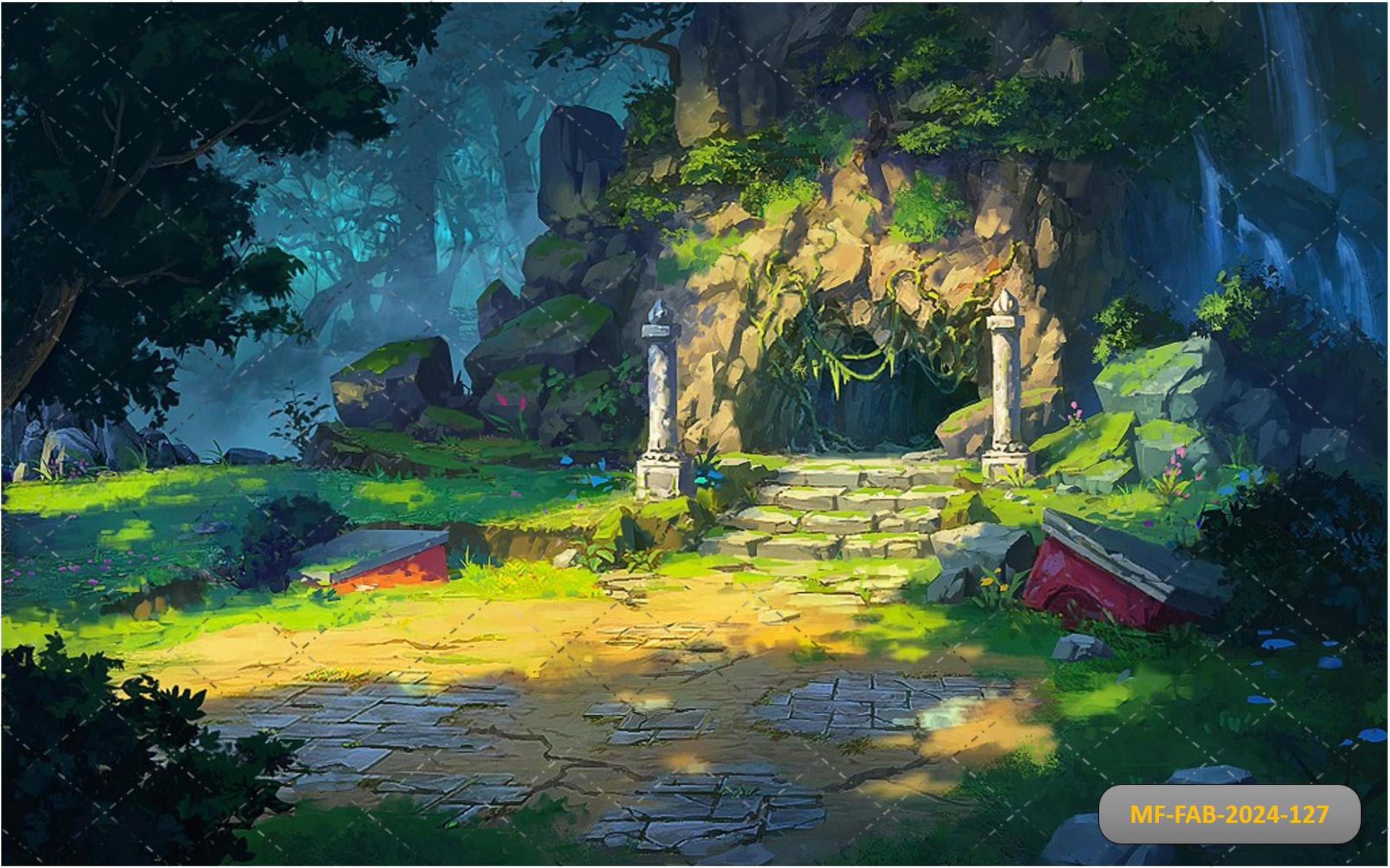 Forest With Cave babyphotoshoot Backdrop