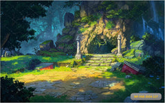 Forest With Cave babyphotoshoot Backdrop