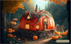 Pumpkin House babyphotoshoot Backdrop