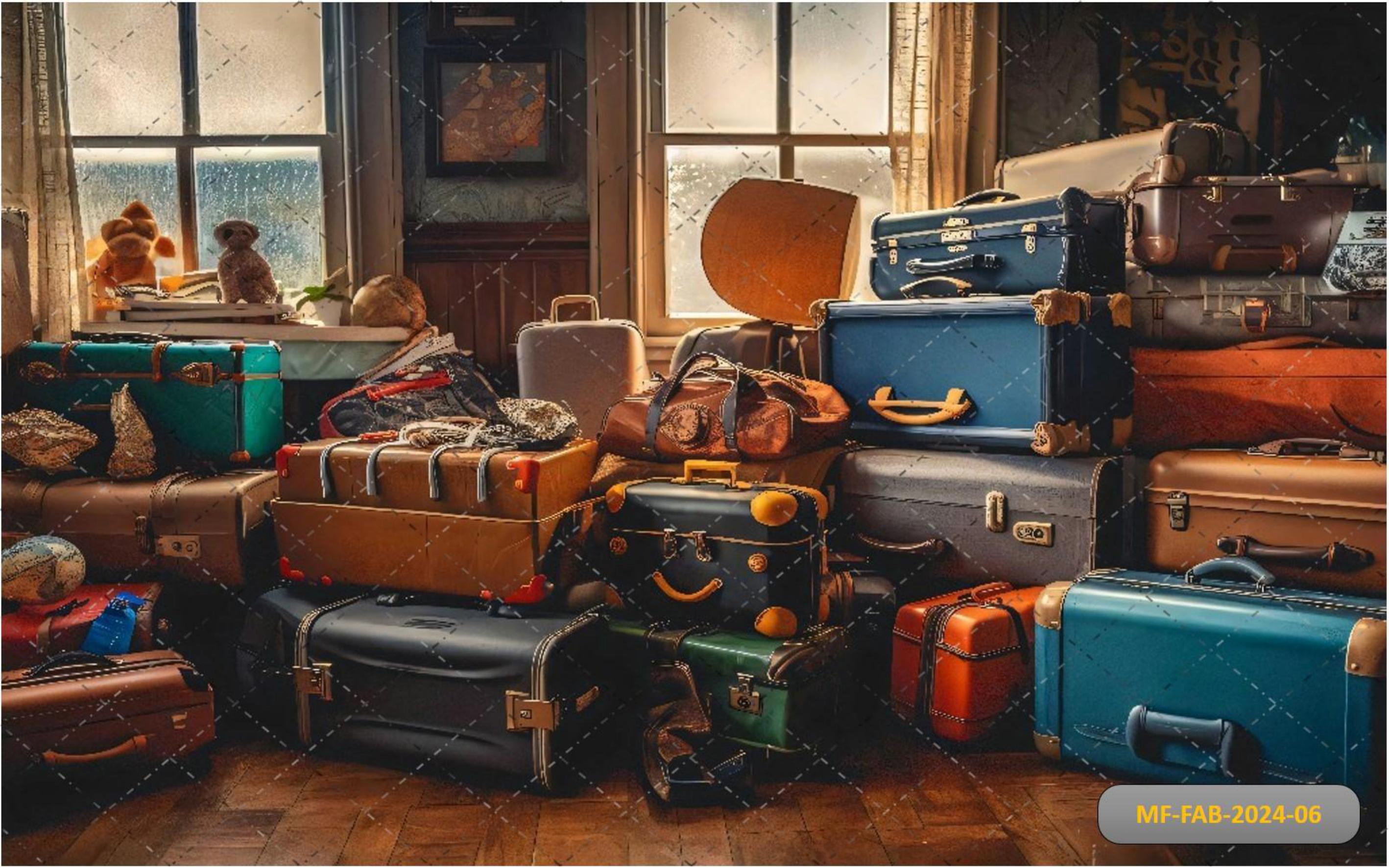 Luggage babyphotoshoot Backdrop