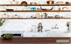 Wooden Rack With Kitchen babyphotoshoot Backdrop