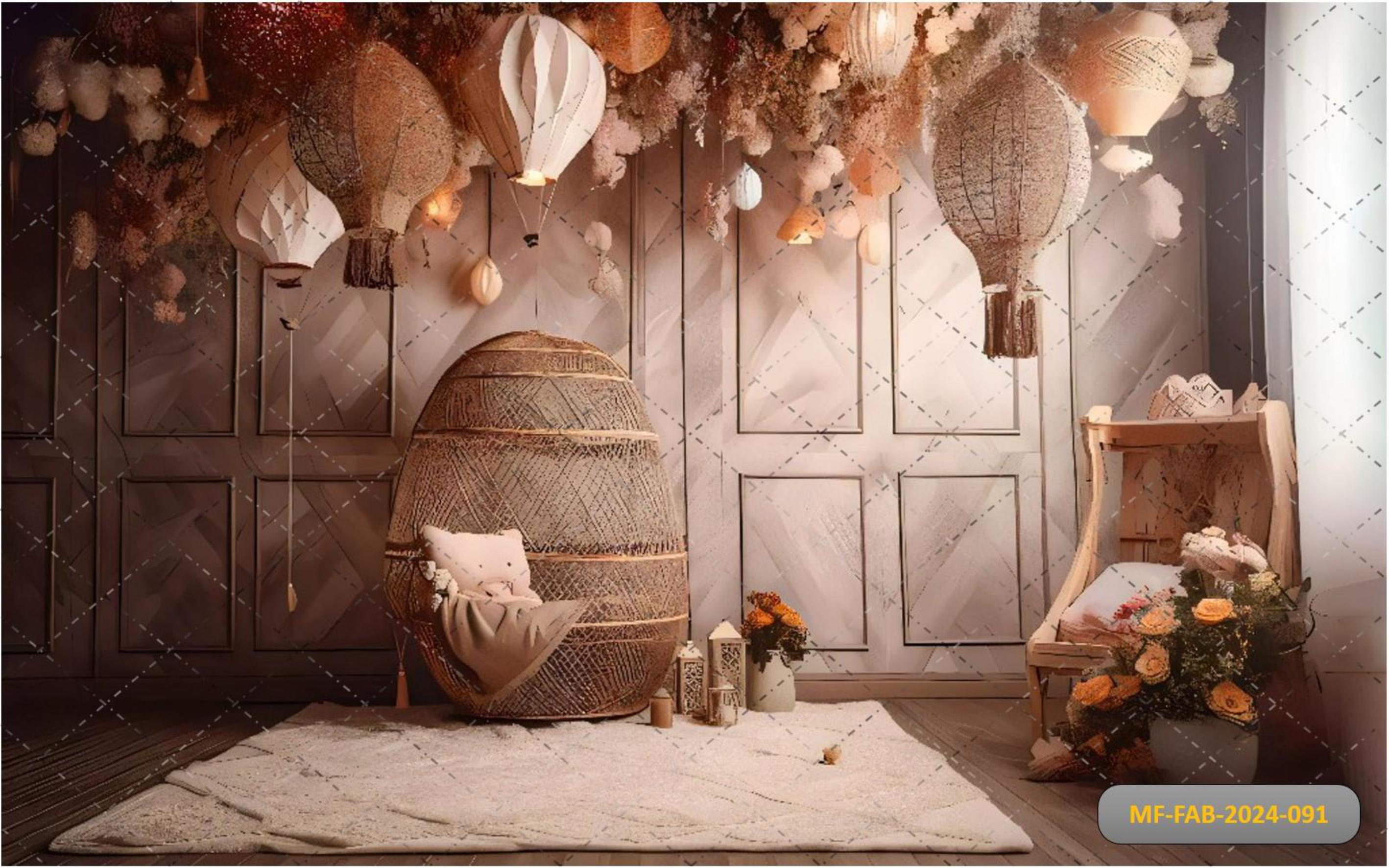 Parachute Boho babyphotosahoot Backdrop