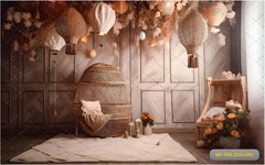 Parachute Boho babyphotosahoot Backdrop
