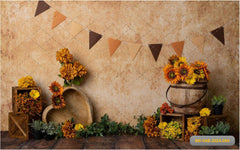 Dry Sunflower babyphotoshoot Backdrop