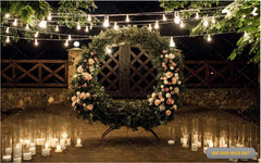 Dream Catcher With Candle Light Backdrop-Fabric Backdrop