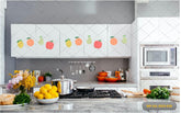 Fruity White Kitchen Backdrop-Fabric Backdrop