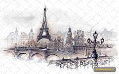 Eiffel Tower Backdrop-Fabric Backdrop