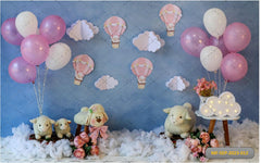 Parachute With Animal Theme-Fabric Backdrop