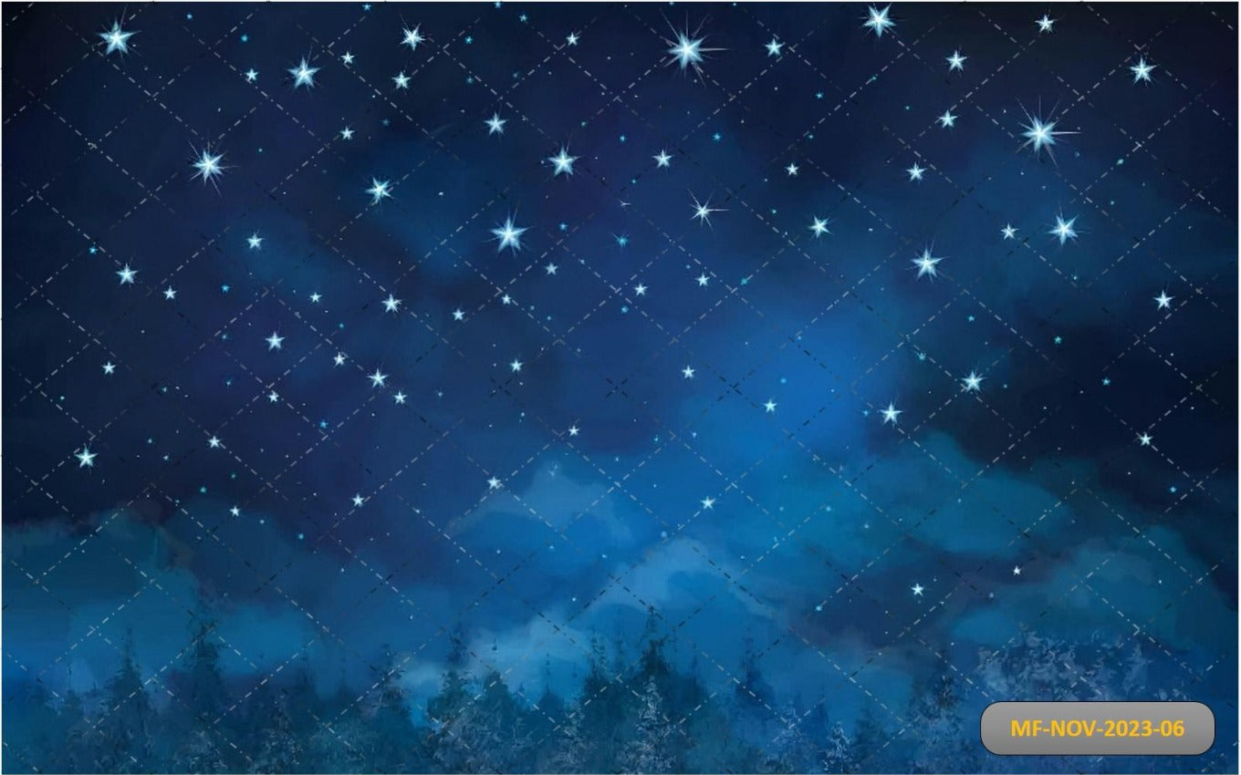 Night Effect With Stars Backdrop