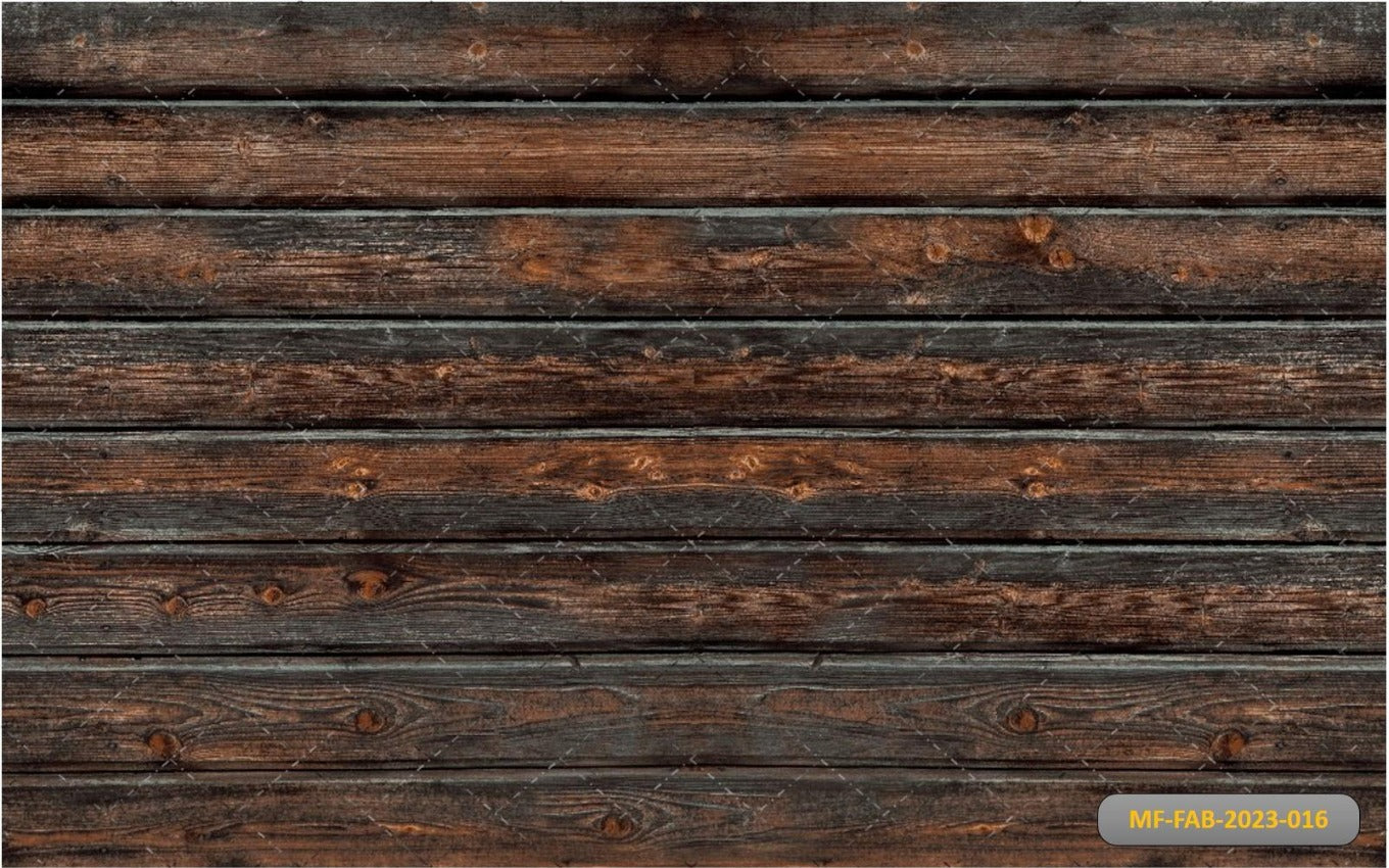 Dark Brown With Green Wood Backdrop