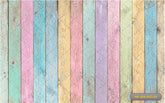 Rainbow Color Wooden Backdrop
