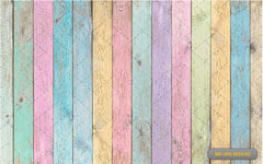 Rainbow Color Wooden Backdrop