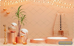 Trational Pongal Backdrop