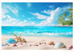 Beach With Star babyphotoshoot Backdrop