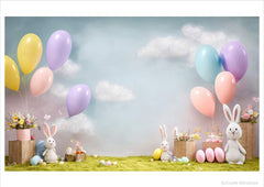 Bunny Balloon Backdrop
